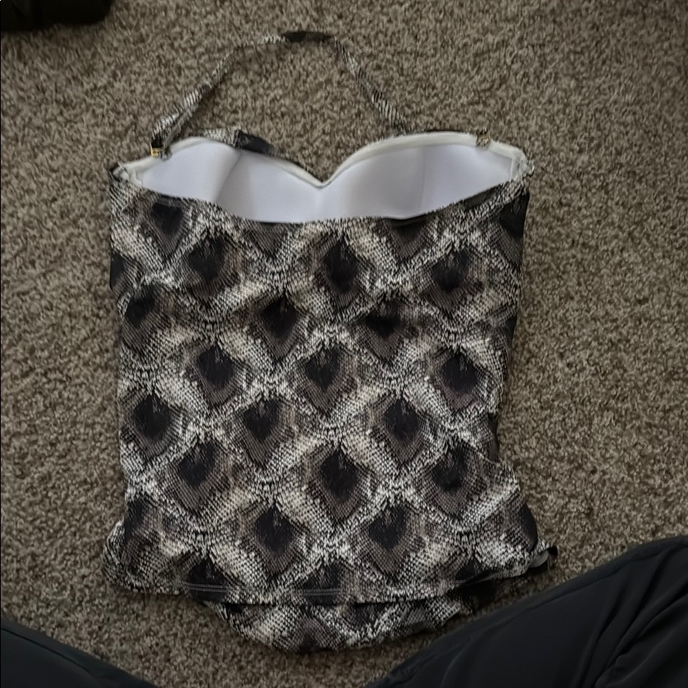 Bleu Rod Beattie Python-Print Strapless Tankini T… - image 6